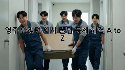 영주 안정면 이사 꿀팁🍯: 문제 해결 A to Z